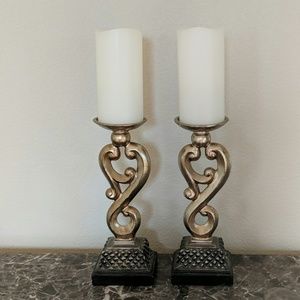 Beautiful Scrolled Design Candle Holders